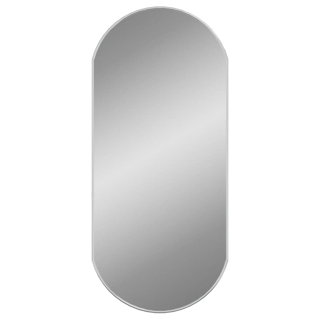 vidaXL Wall Mirror Silver 90x40 cm Oval