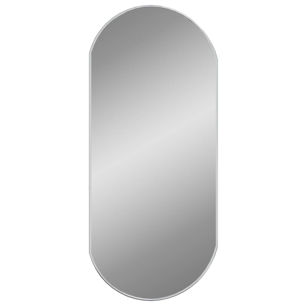 vidaXL Wall Mirror Silver 90x40 cm Oval