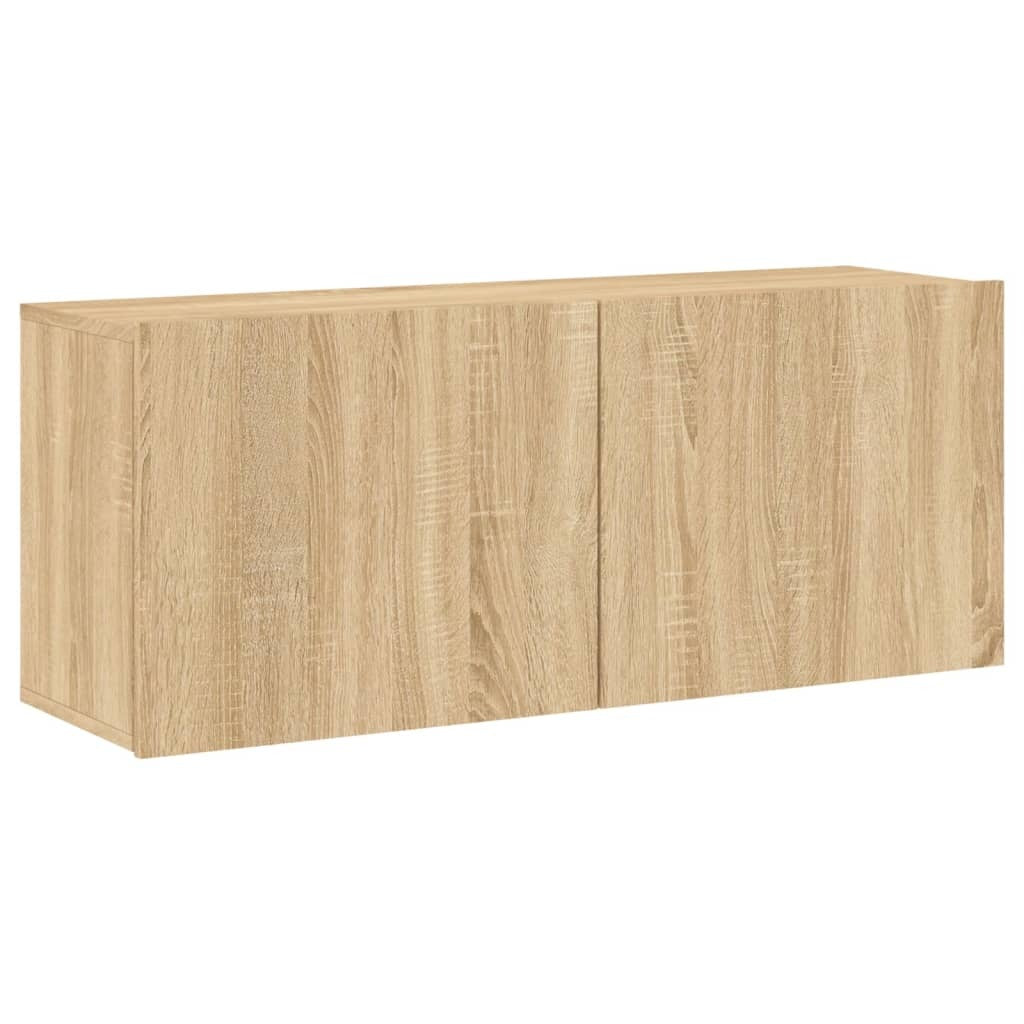 vidaXL TV Cabinet Wall-mounted Sonoma Oak 100x30x41 cm