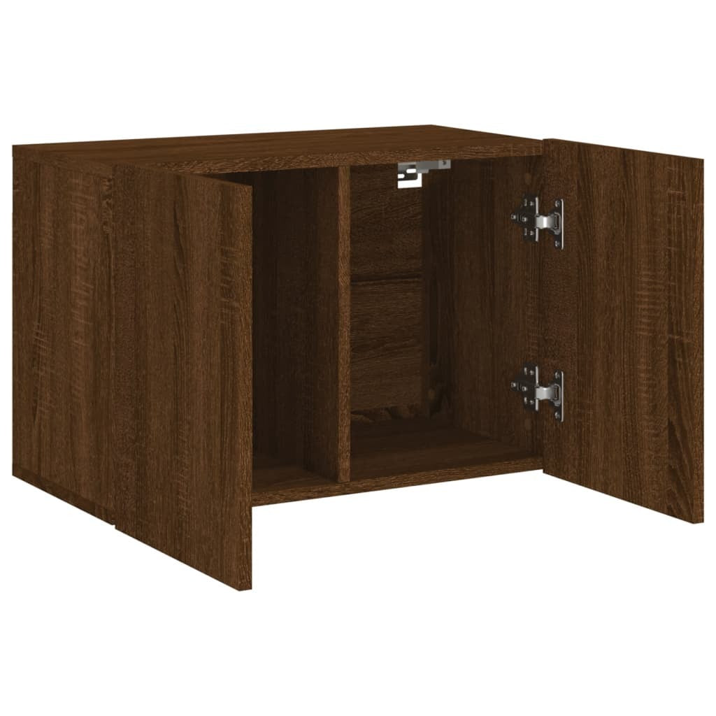 vidaXL TV Cabinet Wall-mounted Brown Oak 60x30x41 cm