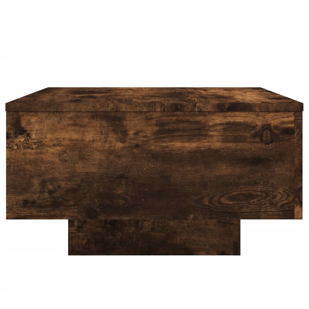 vidaXL Coffee Table Smoked Oak 55x55x31 cm Engineered Wood