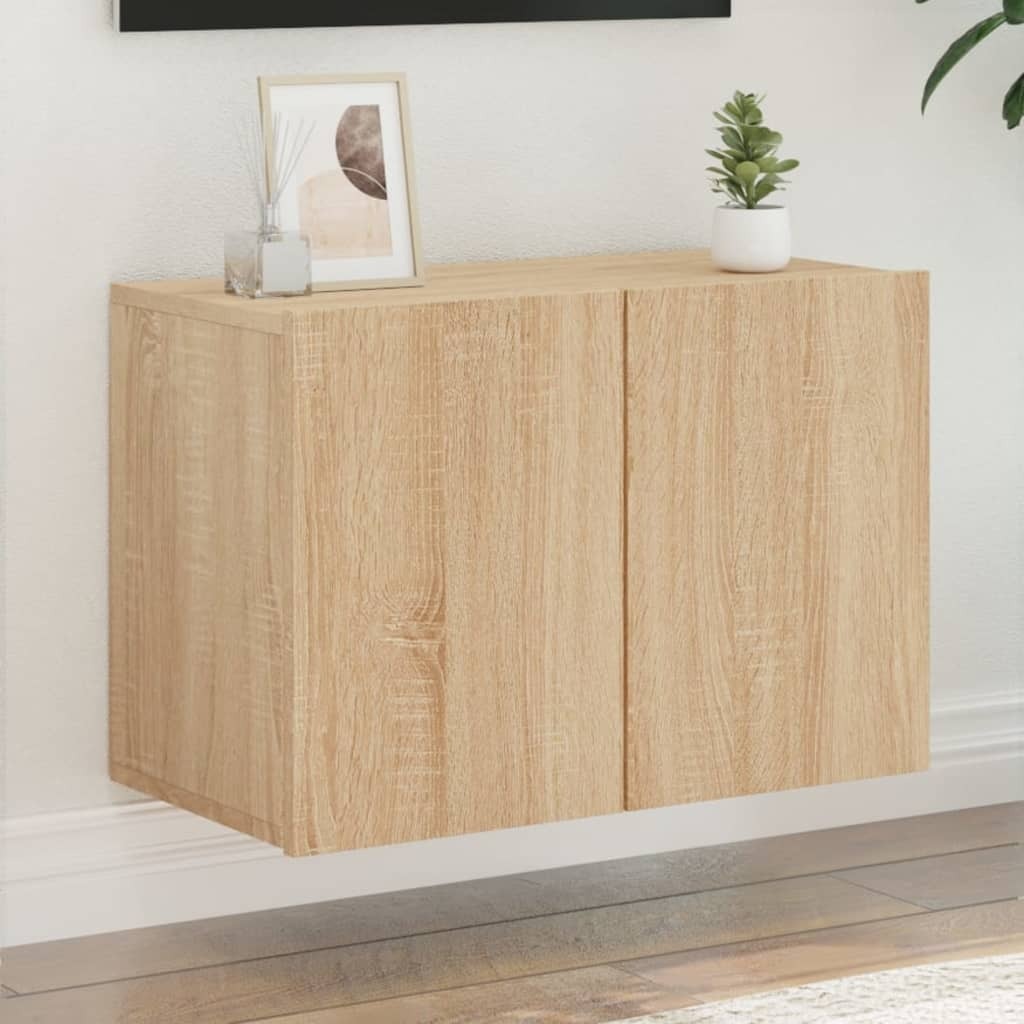 vidaXL TV Cabinet Wall-mounted Sonoma Oak 60x30x41 cm