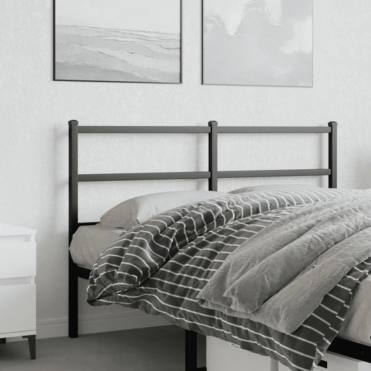 vidaXL Metal Headboard Black 135 cm