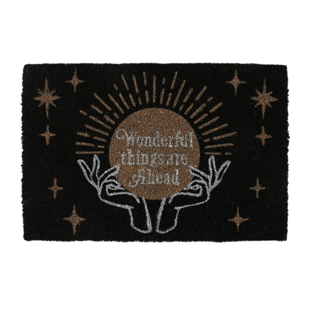 Fortune Teller Black Doormat