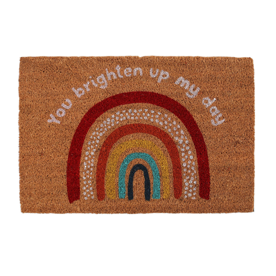 Rainbow Natural Doormat