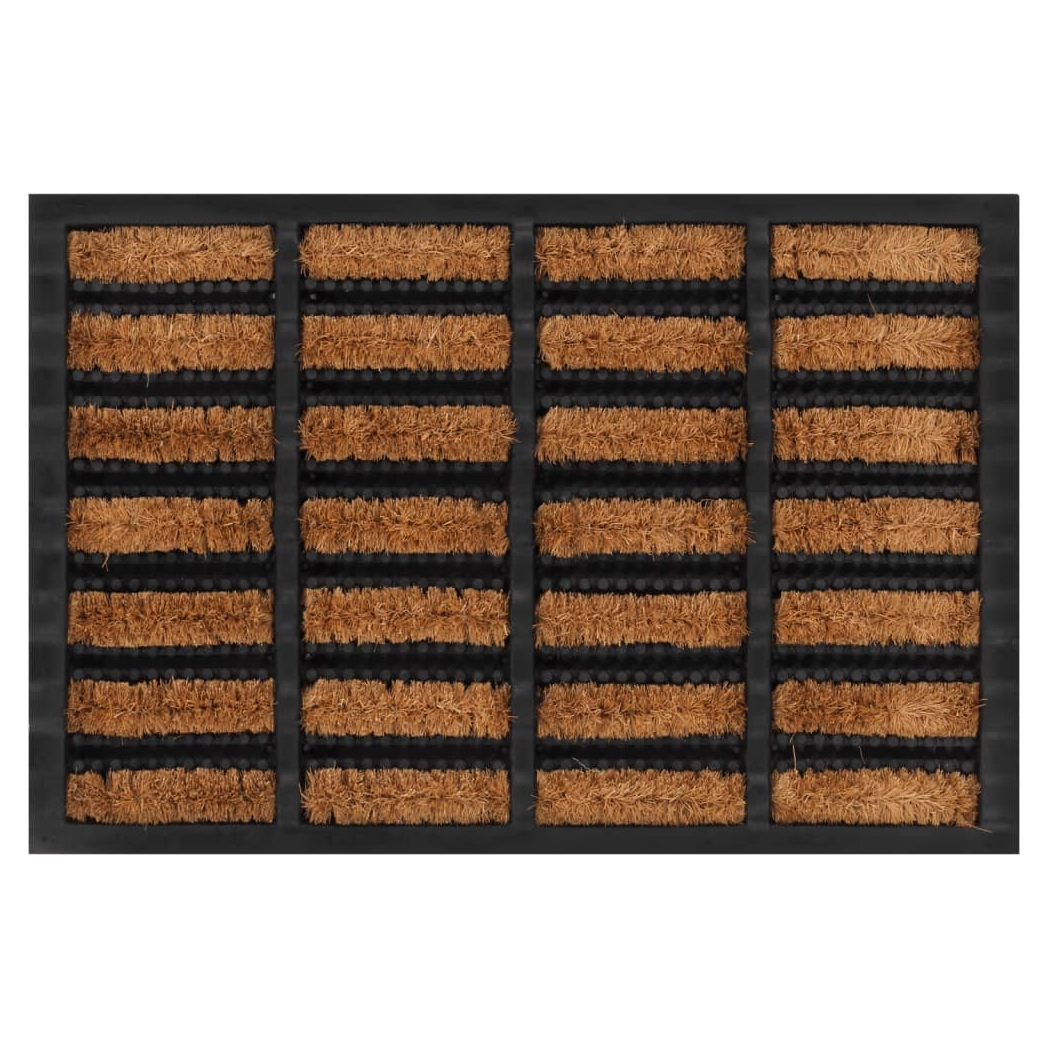 vidaXL Door Mat Rectangular 40x60 cm Rubber and Coir