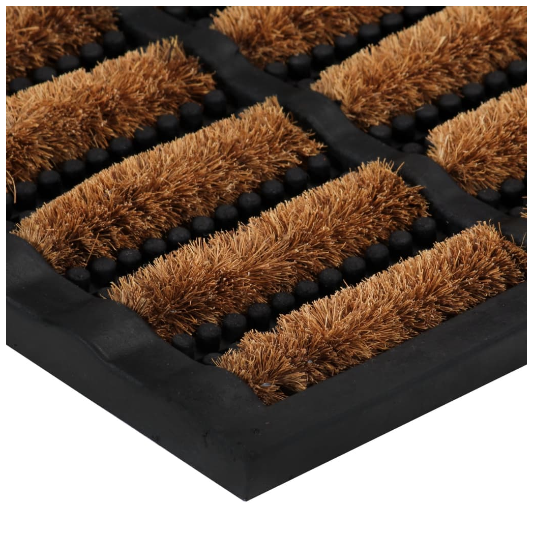 vidaXL Door Mat Rectangular 40x60 cm Rubber and Coir