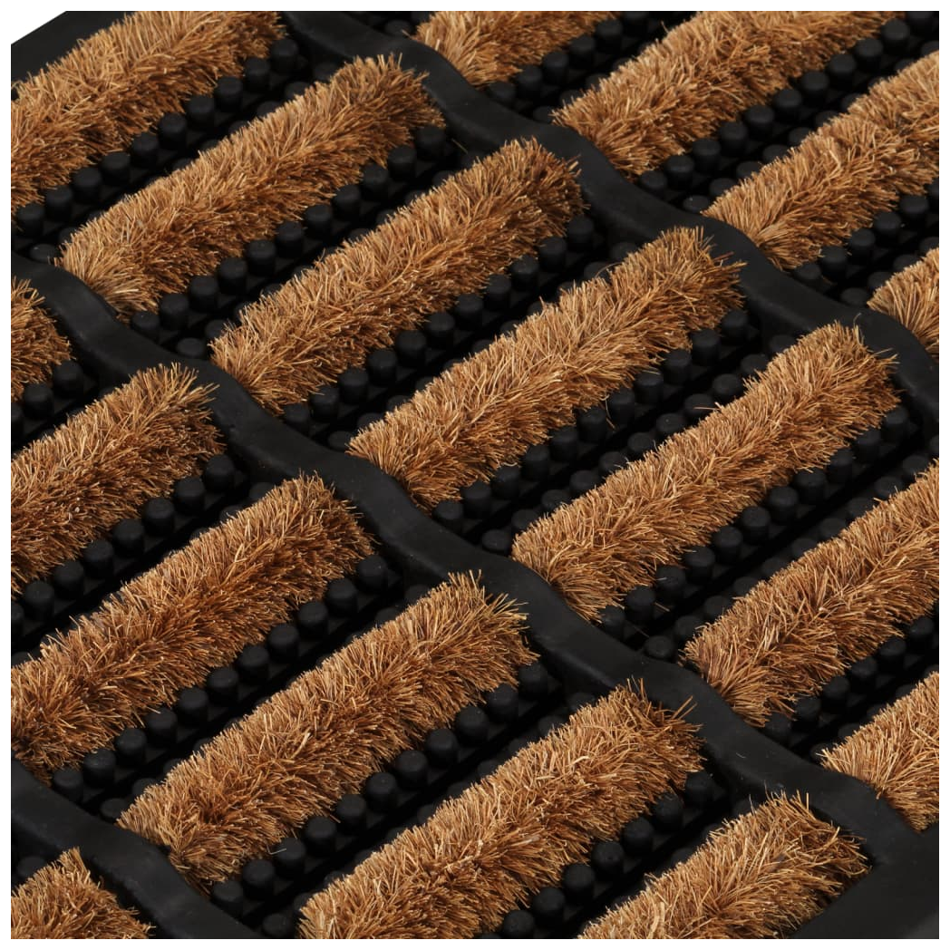 vidaXL Door Mat Rectangular 40x60 cm Rubber and Coir