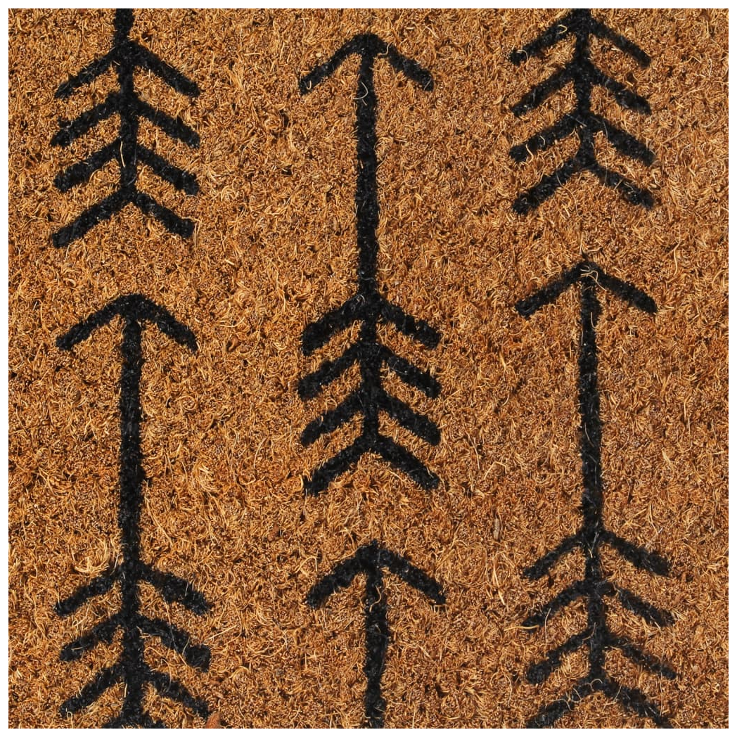 vidaXL Door Mat Natural 40x60 cm Tufted Coir