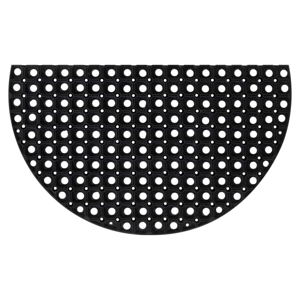 vidaXL Door Mat Half Round 45x75 cm Rubber