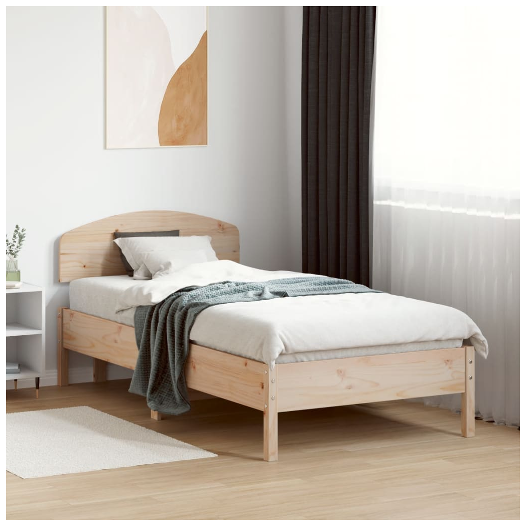 vidaXL Headboard 100 cm Solid Wood Pine