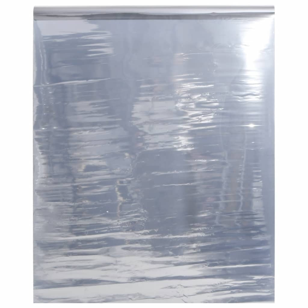 vidaXL Solar Film Static Reflective Effect Silver 45x2000 cm PVC