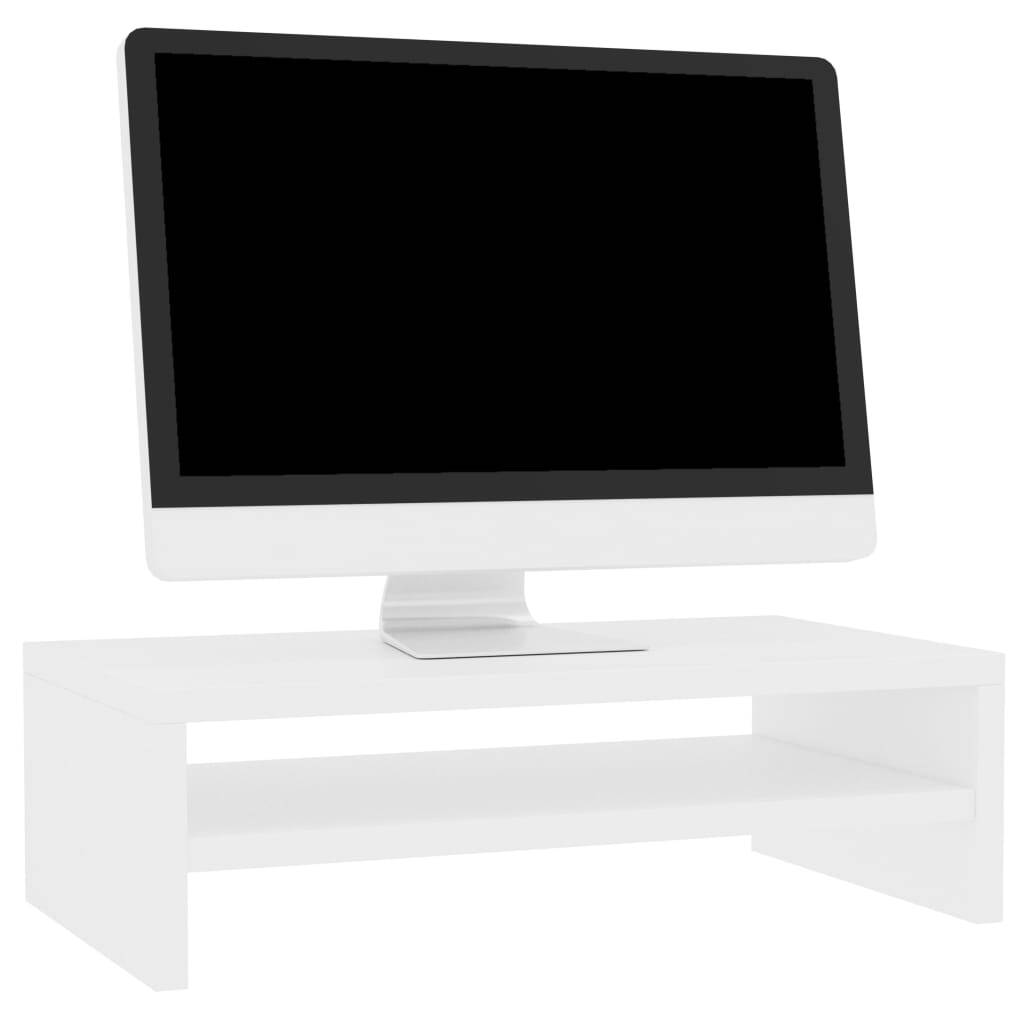 Monitor Stand White 42x24x13 cm Chipboard