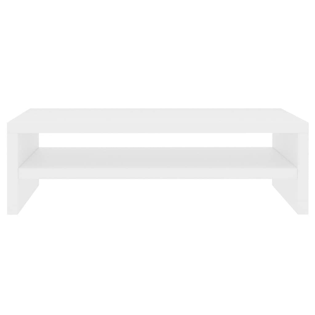 Monitor Stand White 42x24x13 cm Chipboard