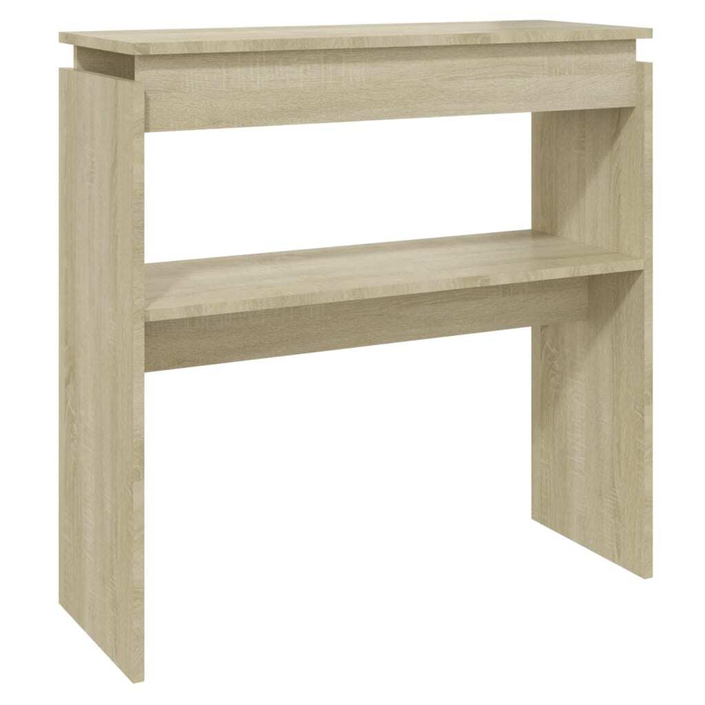 Console Table Sonoma Oak 80x30x80 cm Engineered Wood