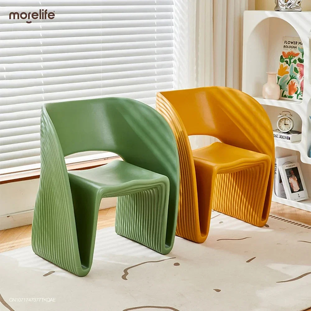 Nordic Designer Single Person Sofa Chair Plastic Chair Home Living Room Reading Chair Modern Minimalist Creative Leisure Chair