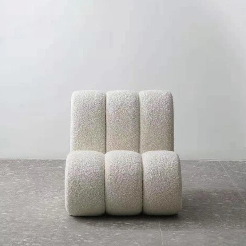 Creative White Modern Sofa Chairs Leisure Backrest Nordic Style Model Room Small Leisure Single Lounge Chair Hotel Apartment