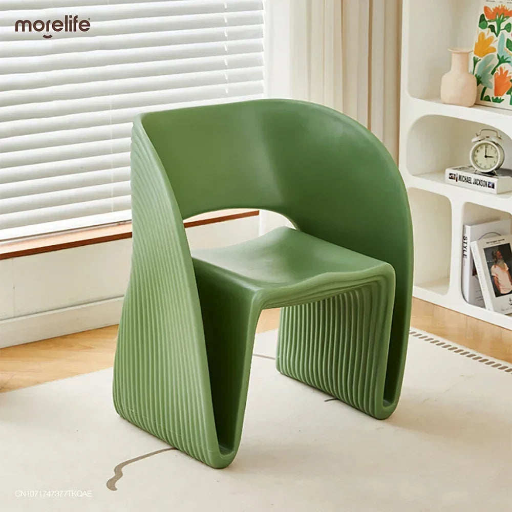 Nordic Designer Single Person Sofa Chair Plastic Chair Home Living Room Reading Chair Modern Minimalist Creative Leisure Chair