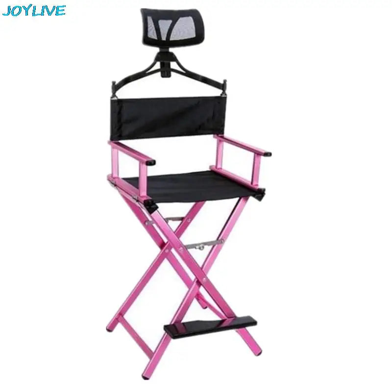 JOYLIVE Folding Outdoor Canvas Chair Aluminum Alloy Leisure Chair With Headrest Outdoor Beach Chair Office Makeup Chair 2022 New