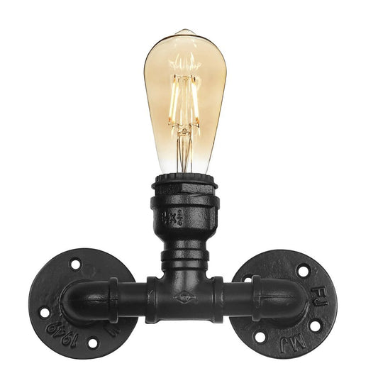 Black Vintage Industrial Light Holder E27 60W Dimmable NonDimmable Bulb