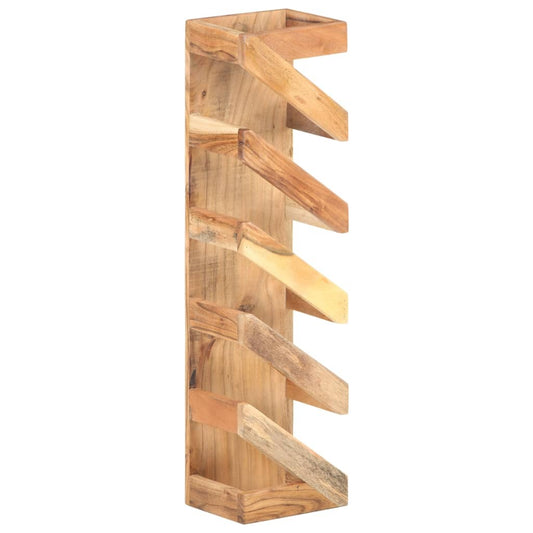 vidaXL Wine Rack for 5 Bottles Solid Acacia Wood