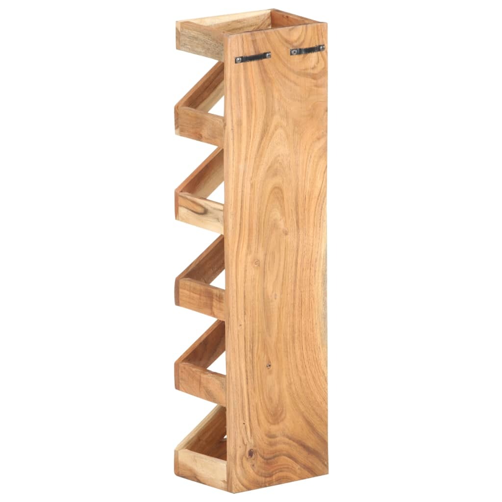 vidaXL Wine Rack for 5 Bottles Solid Acacia Wood