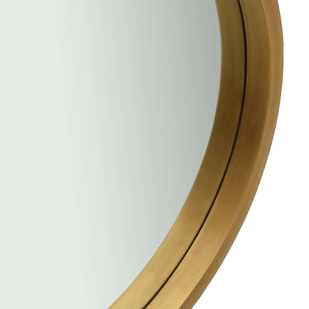 Wall Mirror with Strap 50 cm Gold