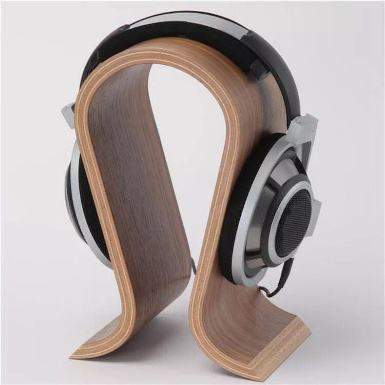 Headphone Stand Creative Solid Wood Computer