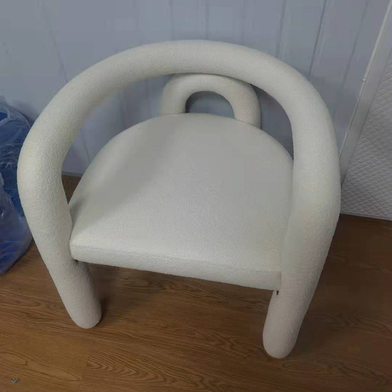 Simple Modern Creative Special-shaped Elbow Armchair