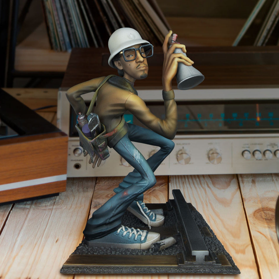 Artist Statue DJ Breakdancing Modeling Resin Ornaments