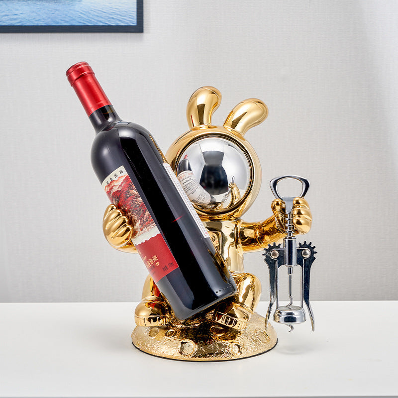 Nordic Luxury Astronaut Wine Rack