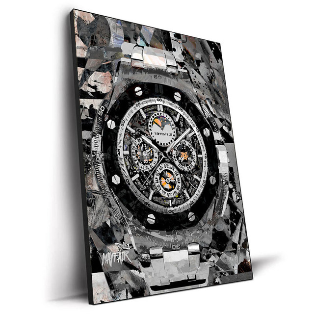 Luxury Wall Art Pictures World Famous Watch Graffiti Art Canvas Painting