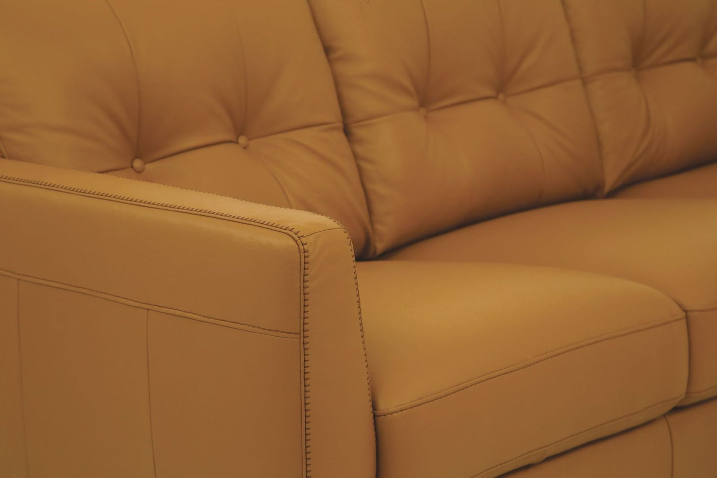 Radwan Sofa, Camel Leather 54955