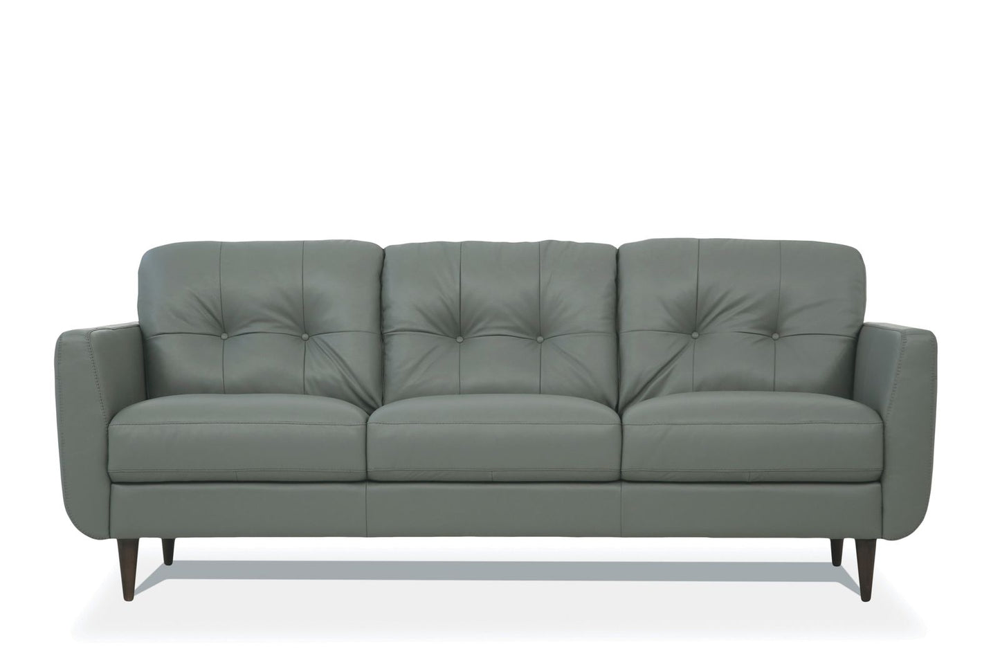 Radwan Sofa, Pesto Green Leather 54960