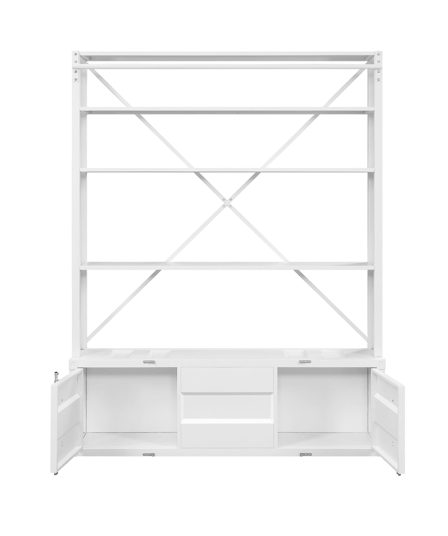 Cargo Bookshelf & Ladder, White 39882