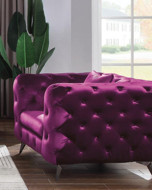 Atronia Chair, Purple Fabric 54907