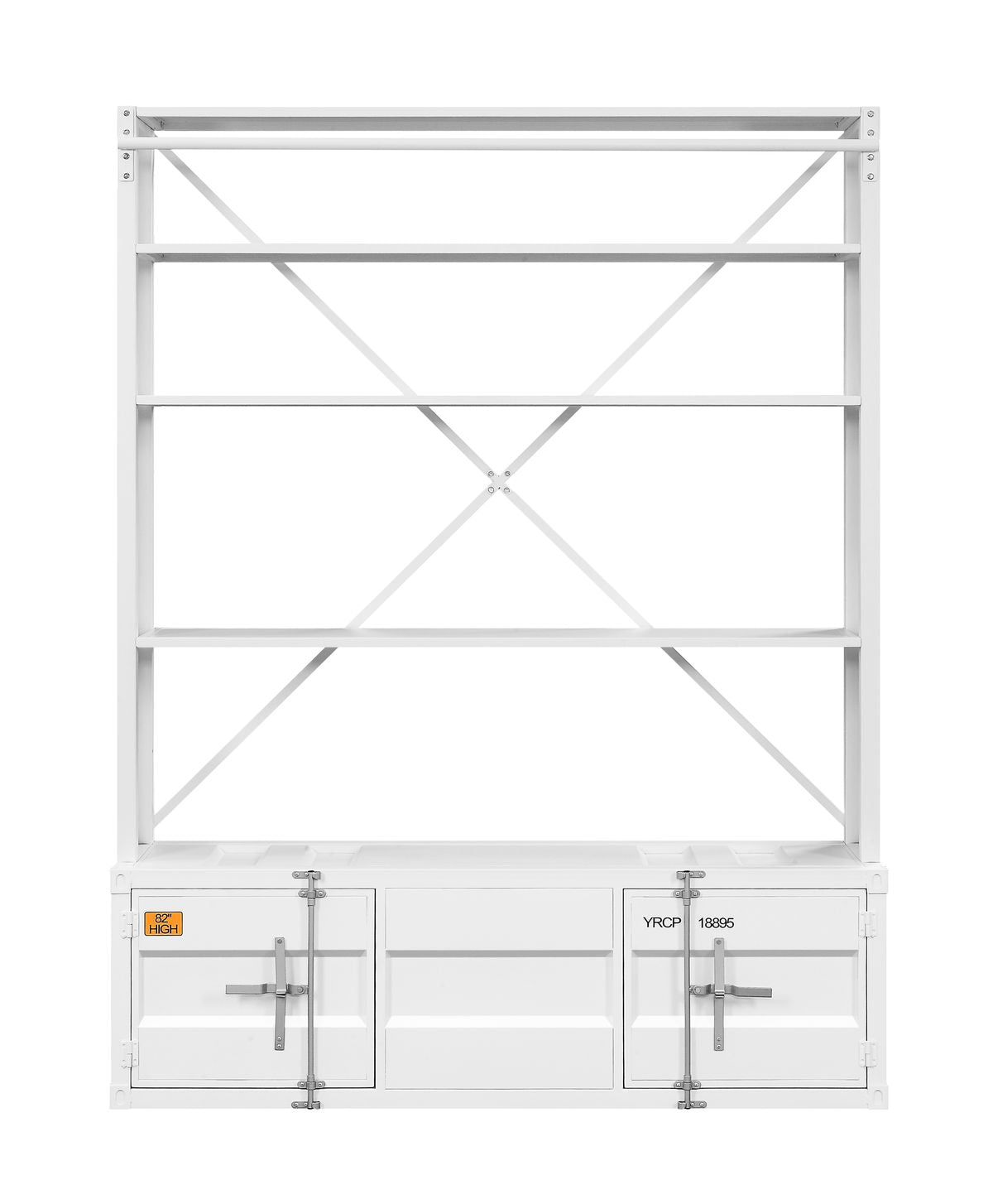 Cargo Bookshelf & Ladder, White 39882