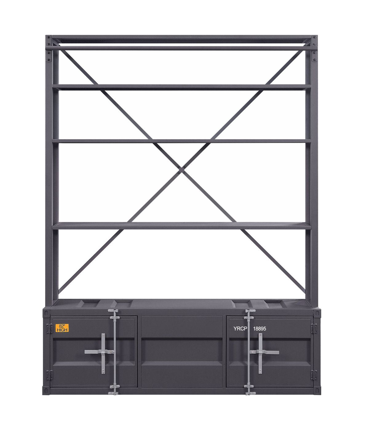 Cargo Bookshelf & Ladder, Gunmetal 39887