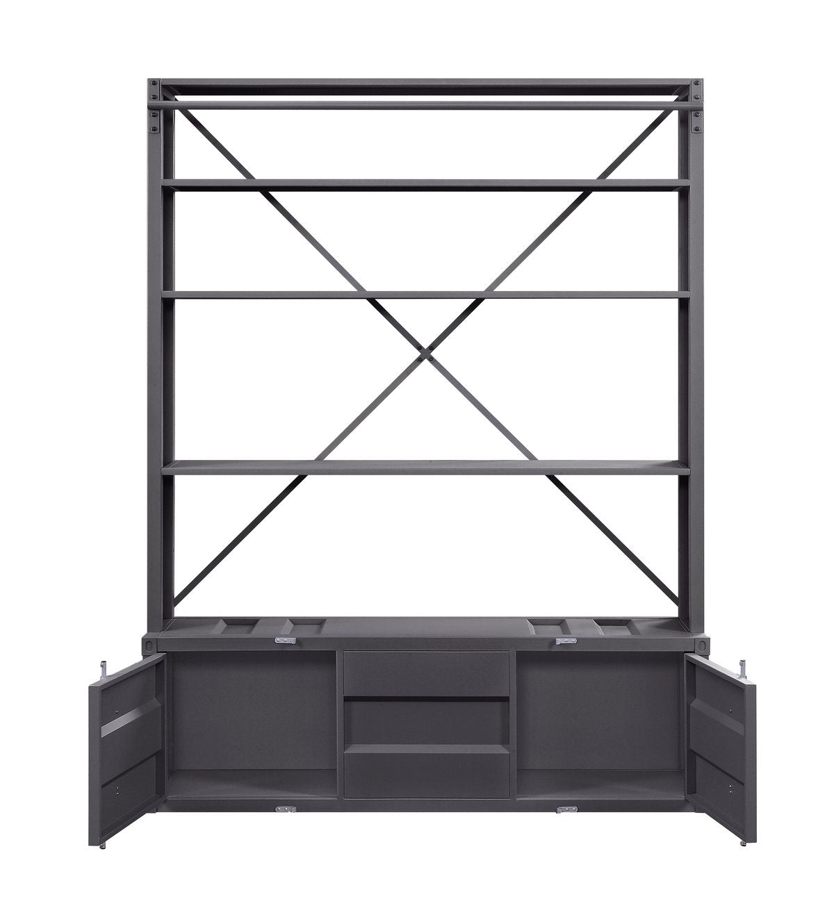 Cargo Bookshelf & Ladder, Gunmetal 39887