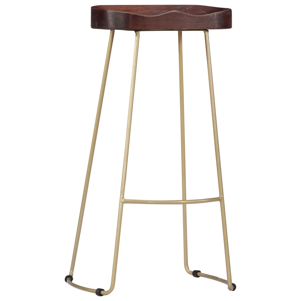 vidaXL Gavin Bar Stools 2 pcs Solid Mango Wood