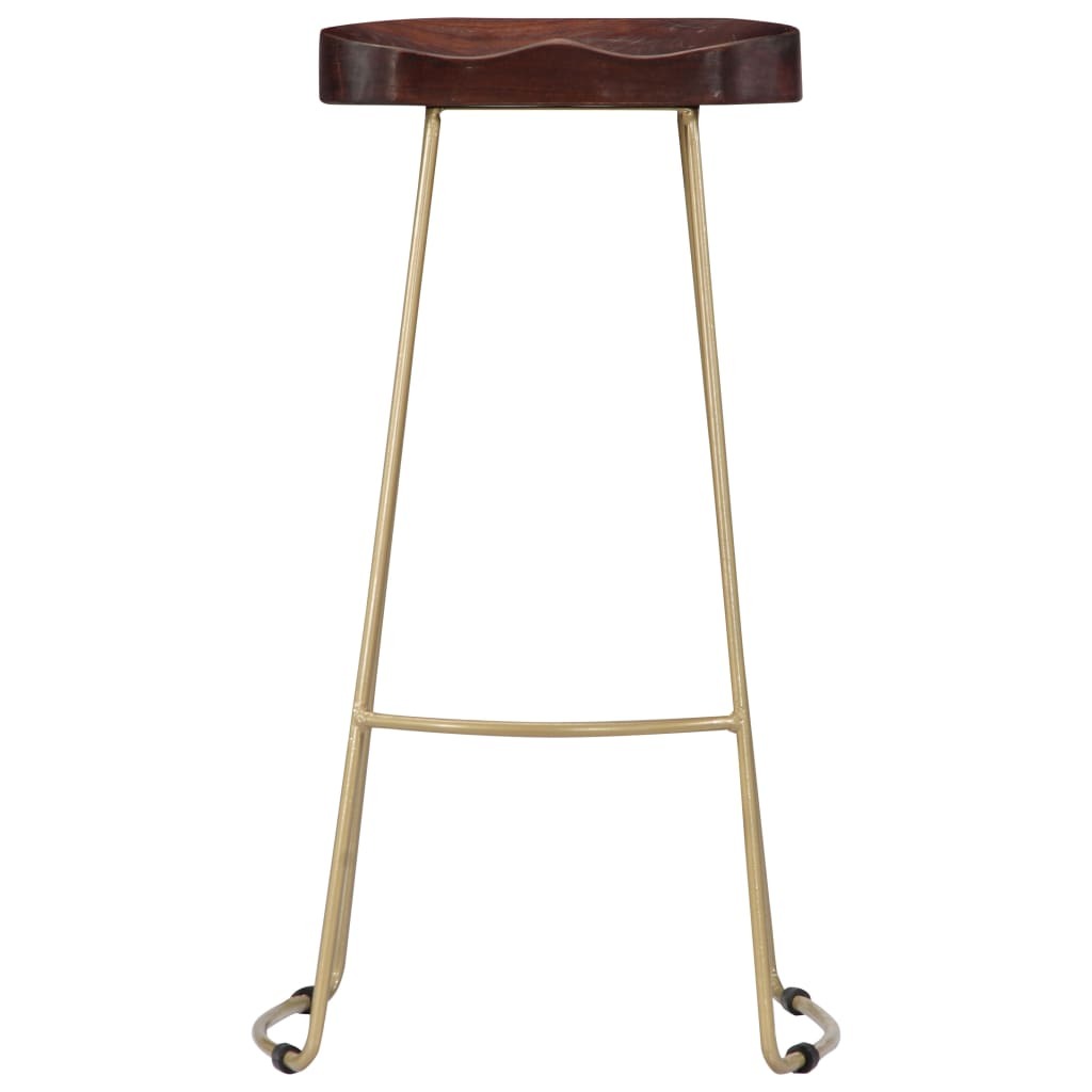 vidaXL Gavin Bar Stools 2 pcs Solid Mango Wood