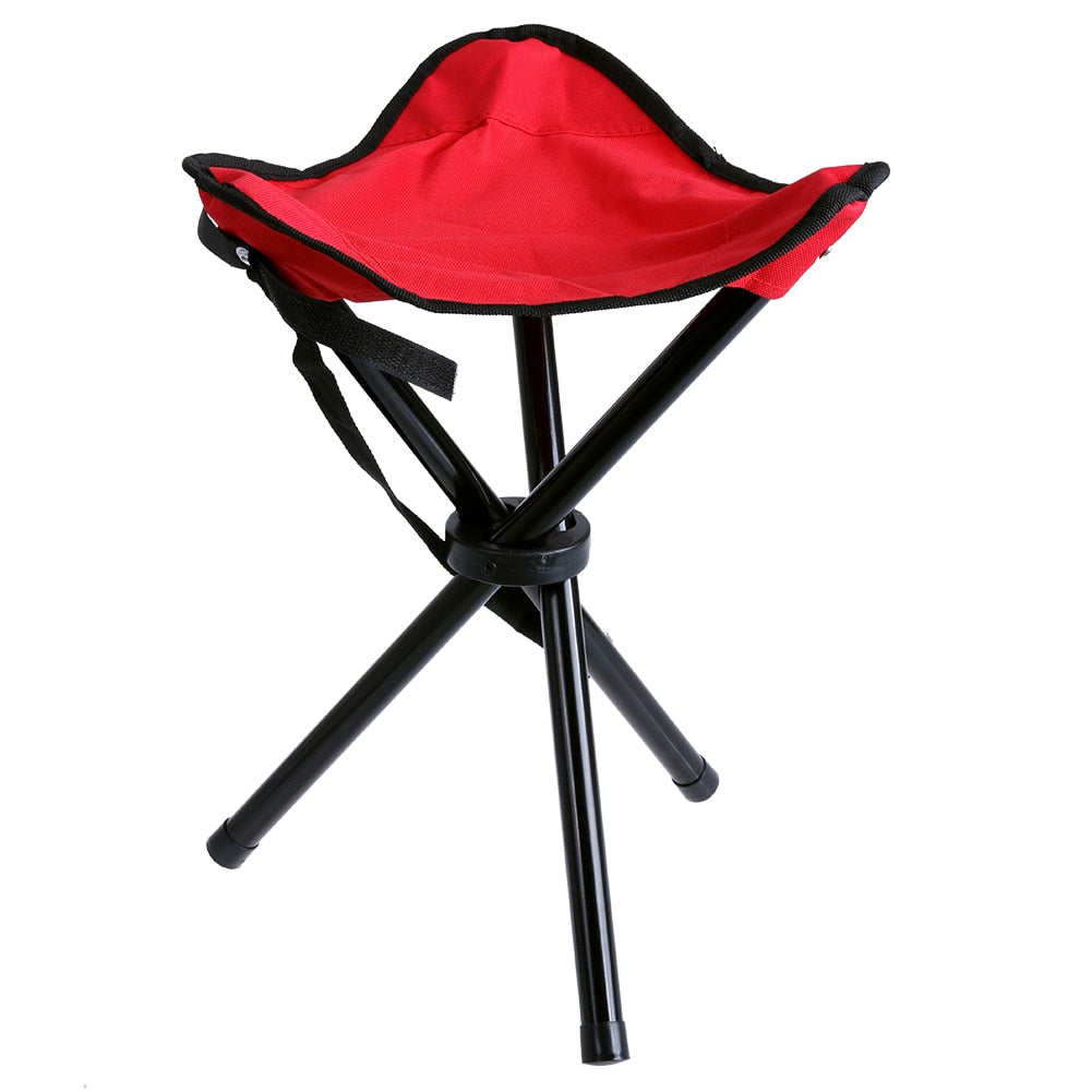 Lightweight Folding Stool Outdoor Furniture Camping Tourist Seat Chair Portable Aluminum Alloy Folding Stool with Storage Bag