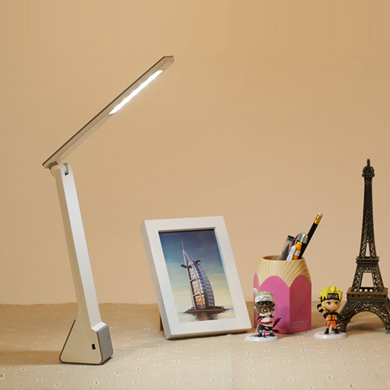 Factory wholesale USB rechargeable led lamp folding portable eye protection dormitory desk lamp reading desk lamp custom logo