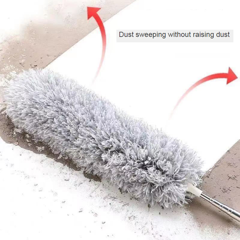 Telescopic Electrostatic Duster Fiber Feather Duster Household Electrostatic Duster Duster Ceiling Dust Brush