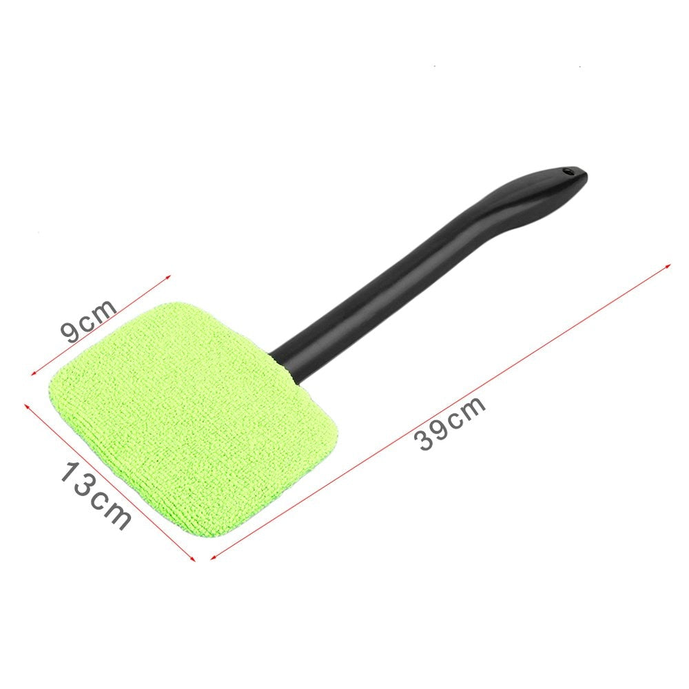 Microfiber Long Handle Car Wash Brush Auto Window Clean Car Window Windshield Cloth Clean Tools Washable Shine Handy