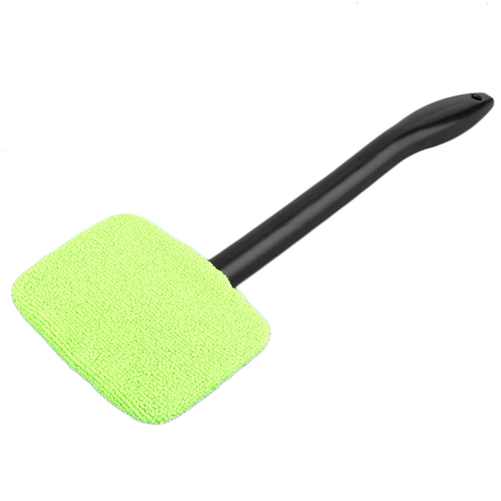 Microfiber Long Handle Car Wash Brush Auto Window Clean Car Window Windshield Cloth Clean Tools Washable Shine Handy