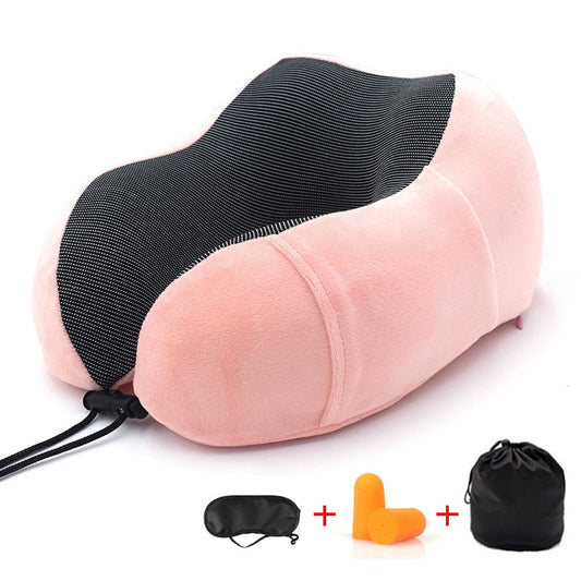 Travel U-Shape Pillow Cervical Protection Pillow Office Aircraft Car driving Cervical Memory Foam Pillow Travel Accessories