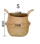 Seaweed Wicker Basket Rattan Hanging Flowerpot Flowerpot Dirty Clothes Dirty Clothes Basket Storage Basket   WF1015