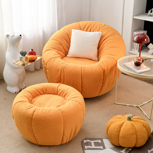 Northern Europe Single person fabric art Pumpkin sofa Simplicity modern Large-sized apartment a living room bedroom Single person leisure time Lazy sofa