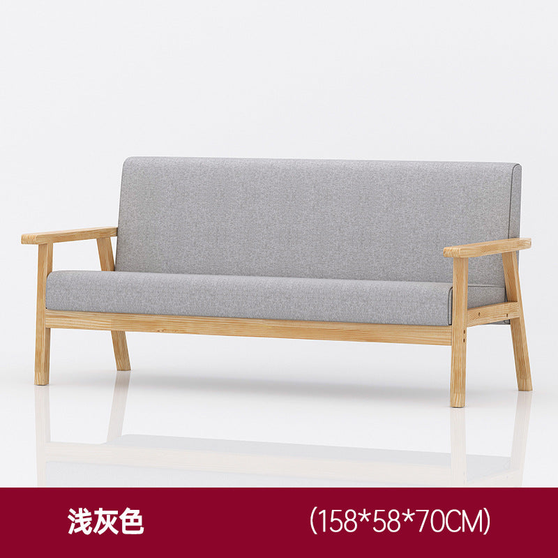 Yida Sofa living room small apartment simple sofa solid wood modern minimalist bedroom small sofa new Chinese sofa